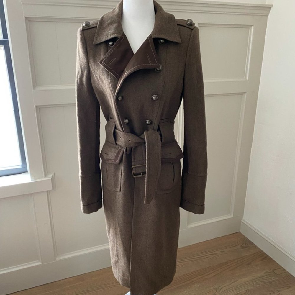 BCBC MaxAzria Military Wool Coat Size S